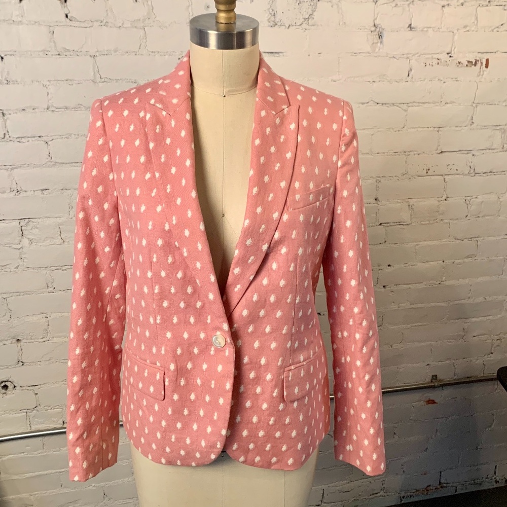 Ann Klein Pink Blazer 3 pockets sz.10